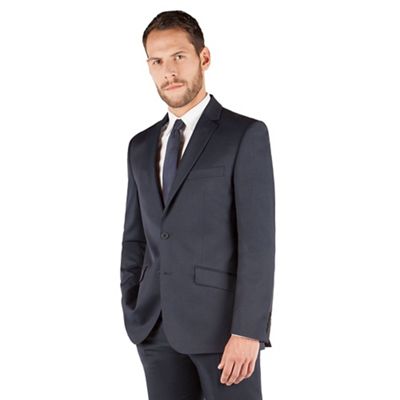 J by Jasper Conran J by Jasper Conran Blue pindot 2 button front tailored fit business suit jacket